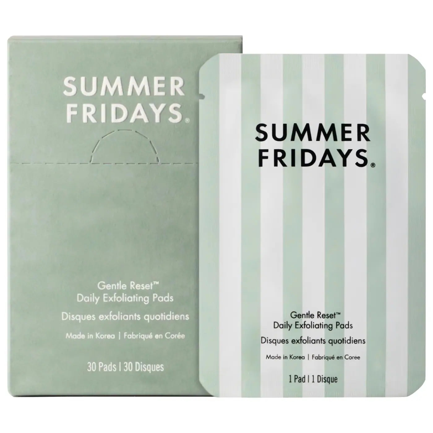 Summer Fridays Gentle Reset Daily Exfoliating Pads to Smooth + Minimize Pores