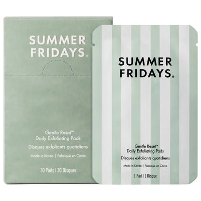 Summer Fridays Gentle Reset Daily Exfoliating Pads to Smooth + Minimize Pores