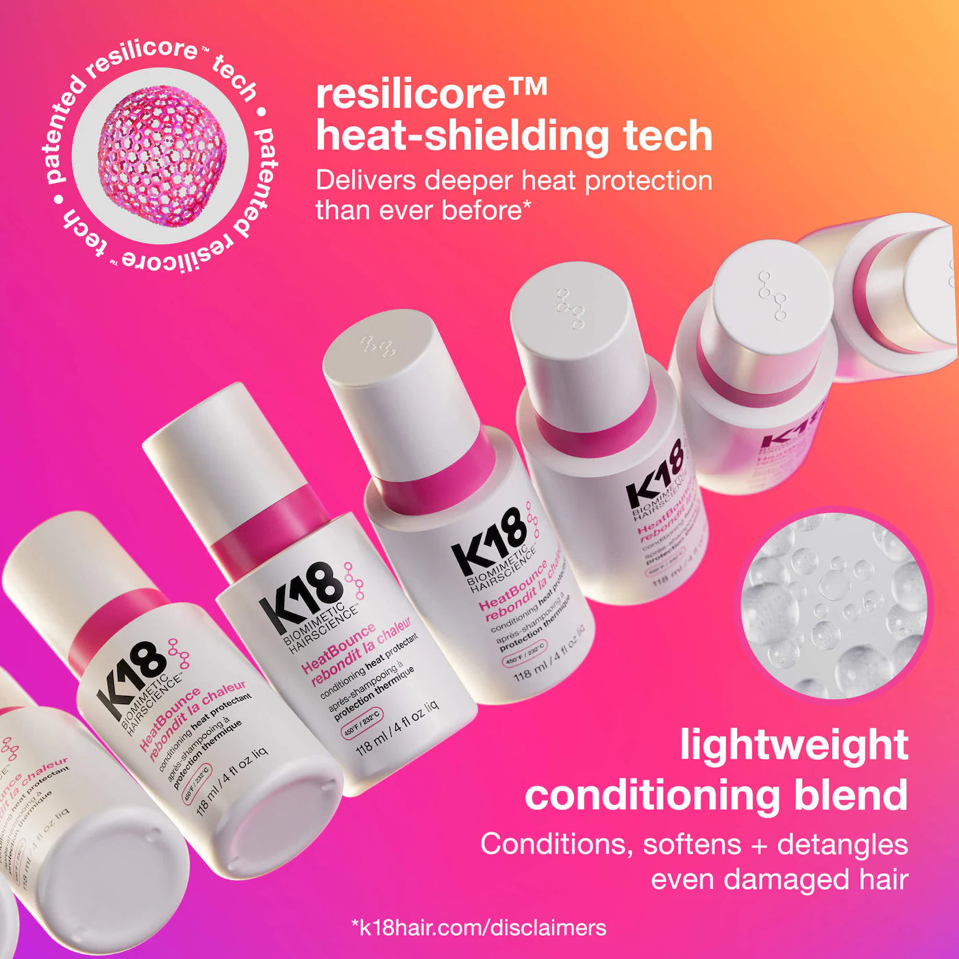 K18 HeatBounce™ Leave-In Conditioner Heat Protectant
