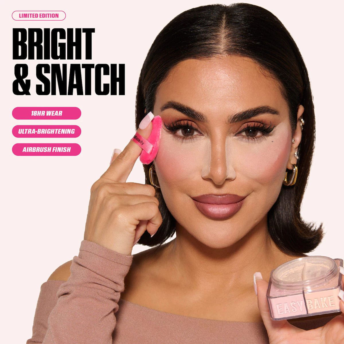 HUDA BEAUTY Easy Bake Loose Powder Brightening + Correcting Duo