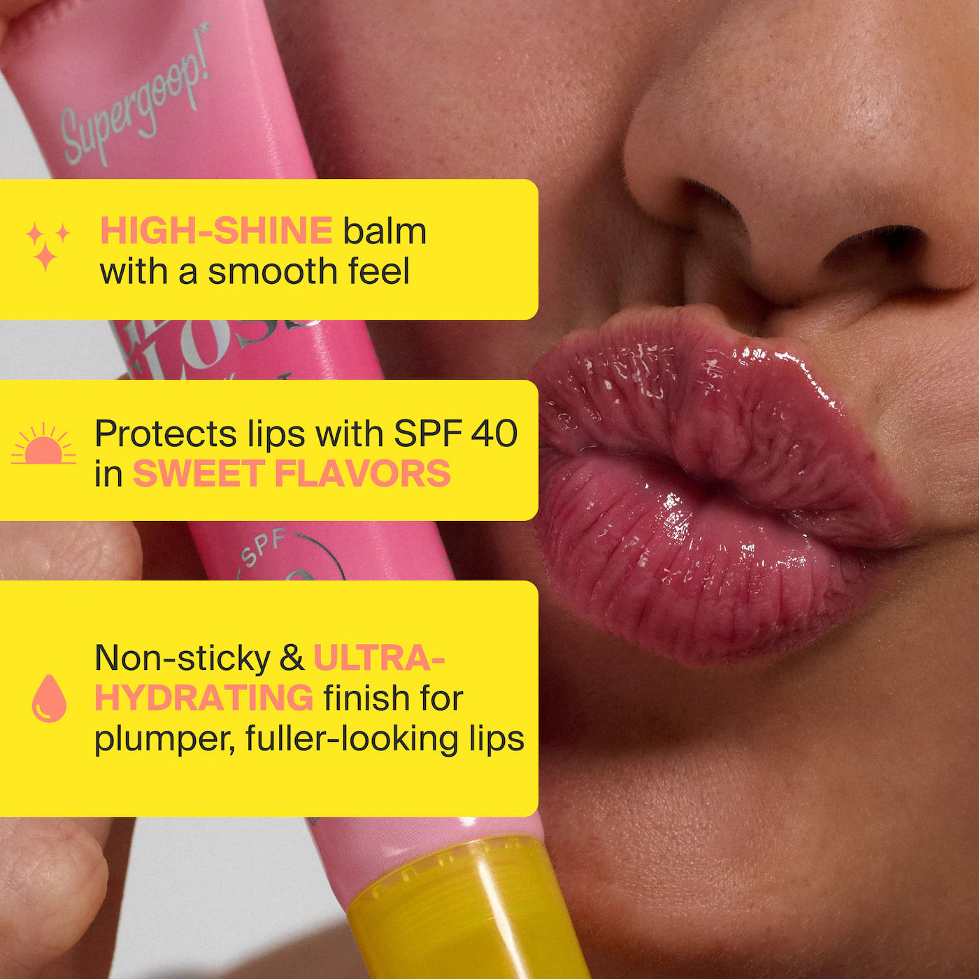Supergoop! Lip Service Glossy Balm SPF 40 Duo Gift Set