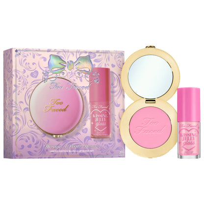 Too Faced Dream A Little Dream Makeup Gift Set: Cloud Crush Blush & Kissing Jelly Lip Oil