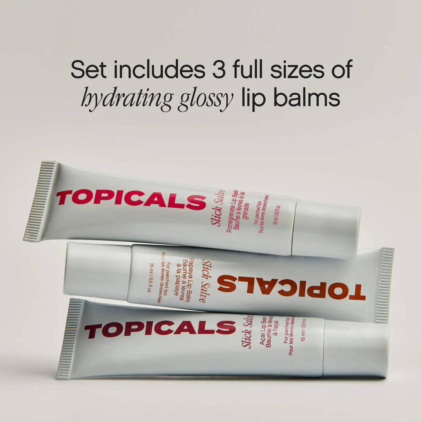 Topicals Slick Salve Glossy Lip Balm Trio