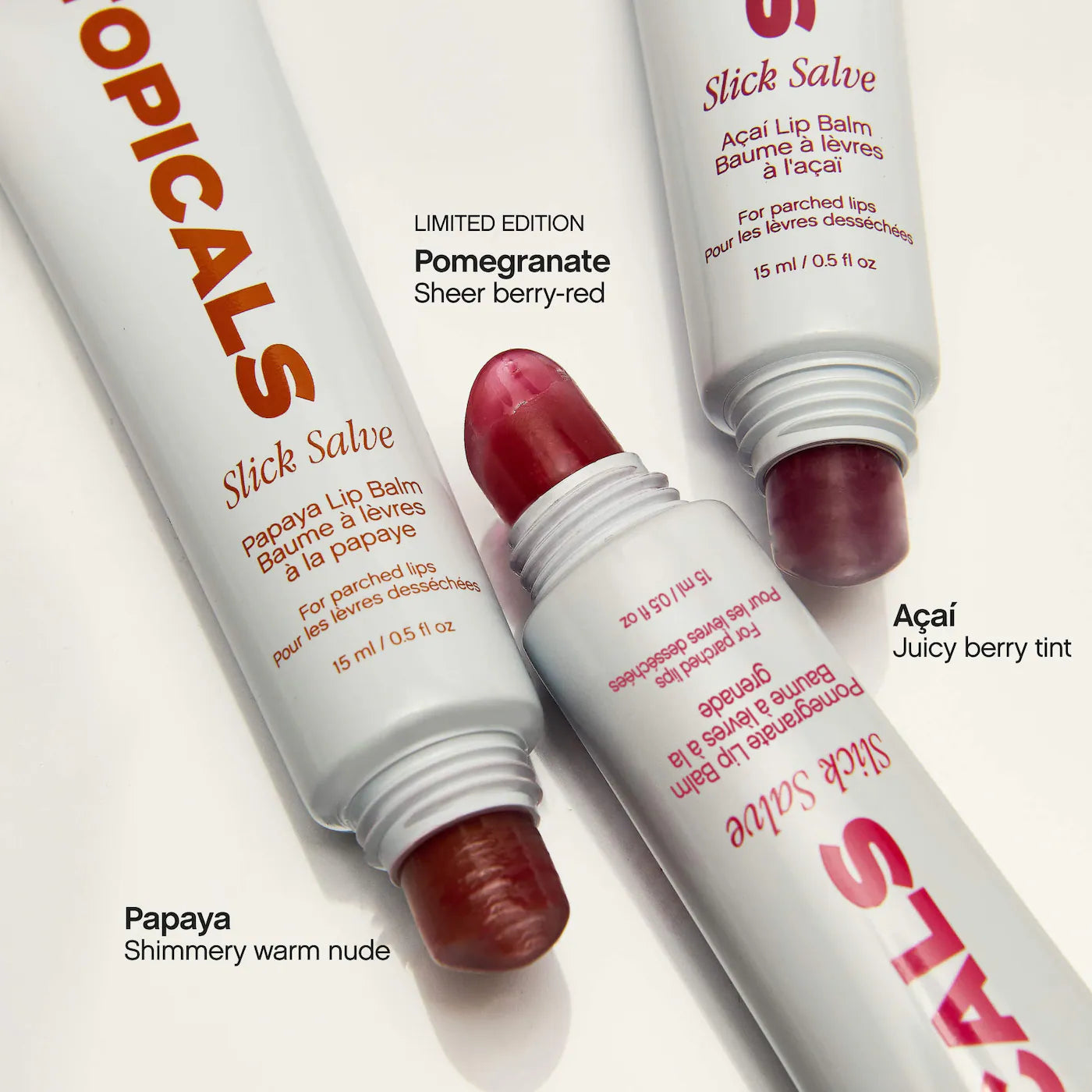 Topicals Slick Salve Glossy Lip Balm Trio