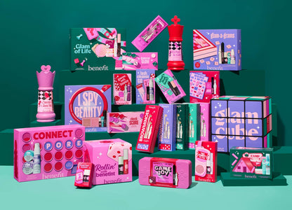 Benefit Cosmetics Glam Cube 24-Day Makeup Advent Calendar Gift Set