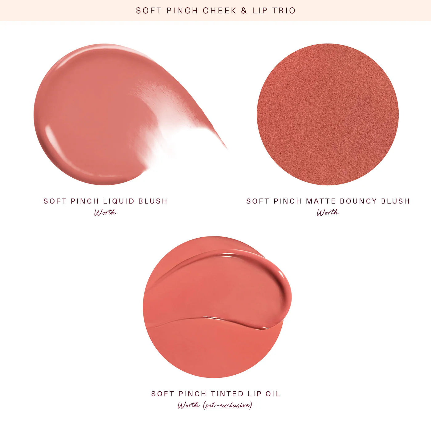 Rare Beauty Soft Pinch Cheek & Lip Trio Makeup Gift Set