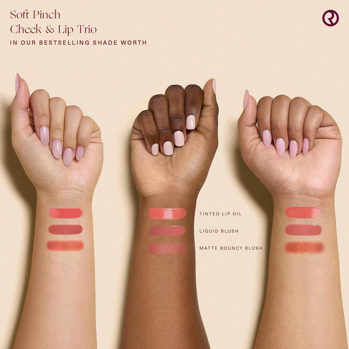 Rare Beauty Soft Pinch Cheek & Lip Trio Makeup Gift Set