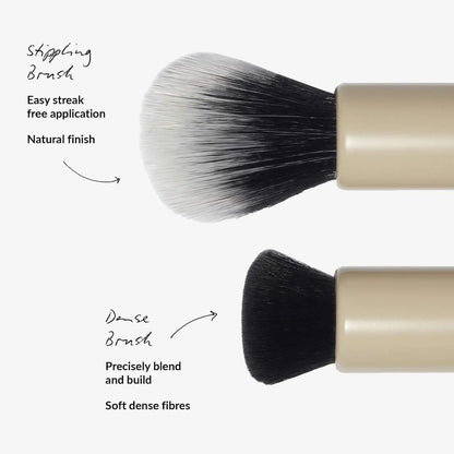 REFY Cream Blush Duo with Duo Face Brush Gift Set