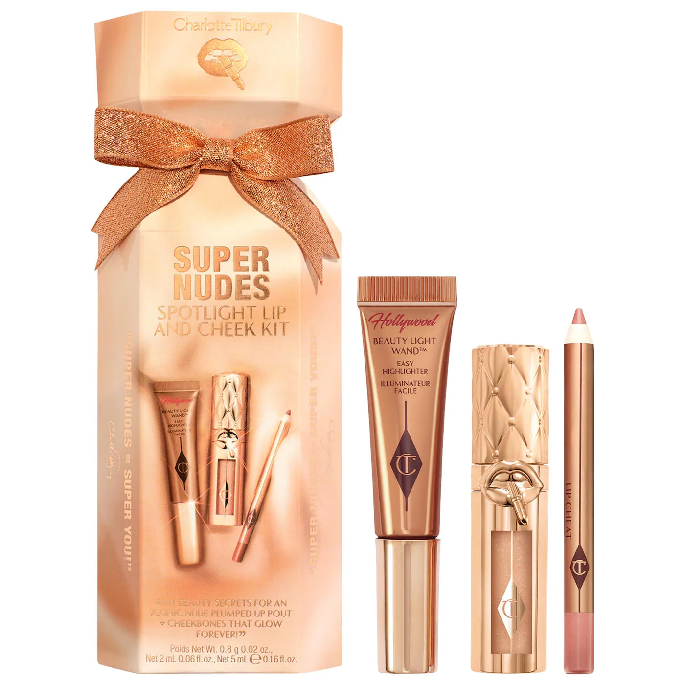 Charlotte Tilbury Lip and Cheek Trio Makeup Gift Set
