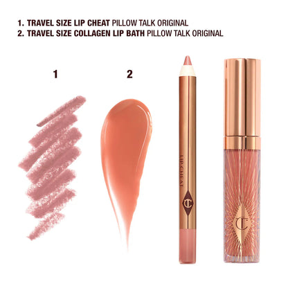 Charlotte Tilbury Mini Pillow Talk Glossy Lip Duos