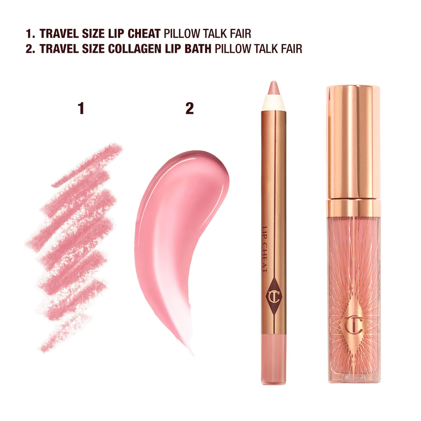 Charlotte Tilbury Mini Pillow Talk Glossy Lip Duos