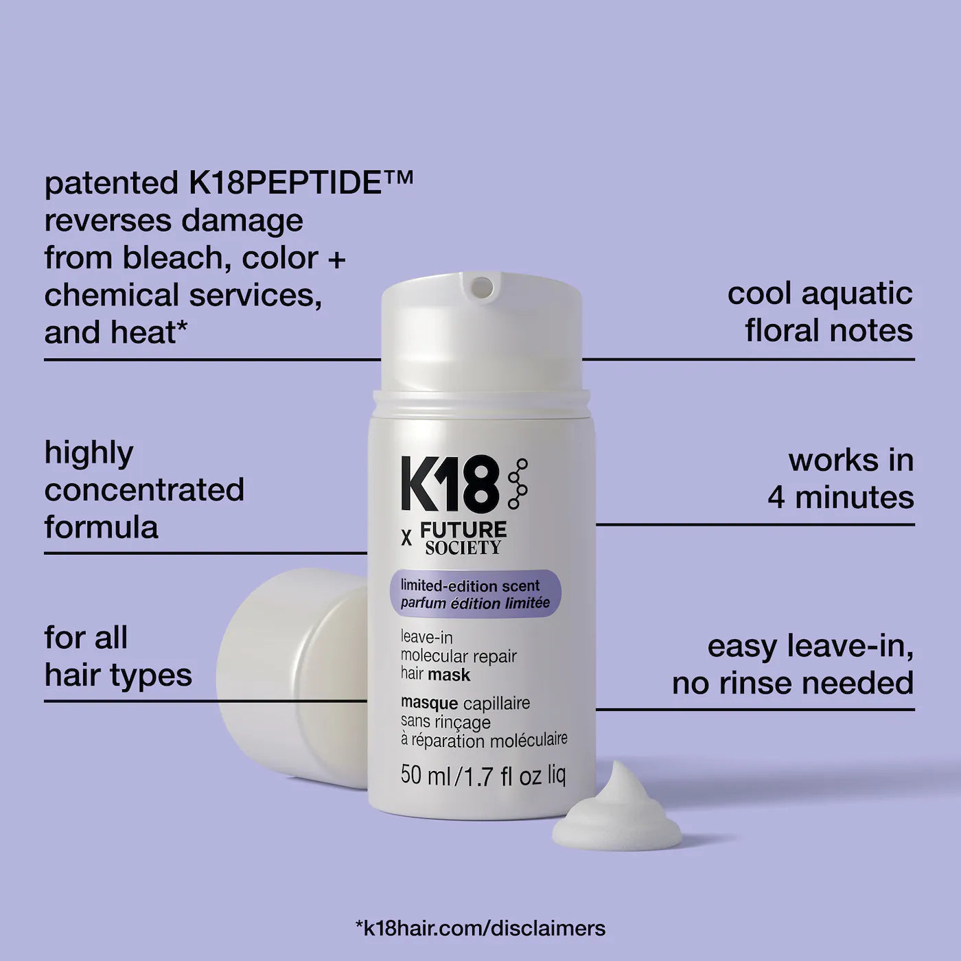 K18 Leave-In Molecular Repair Hair Mask