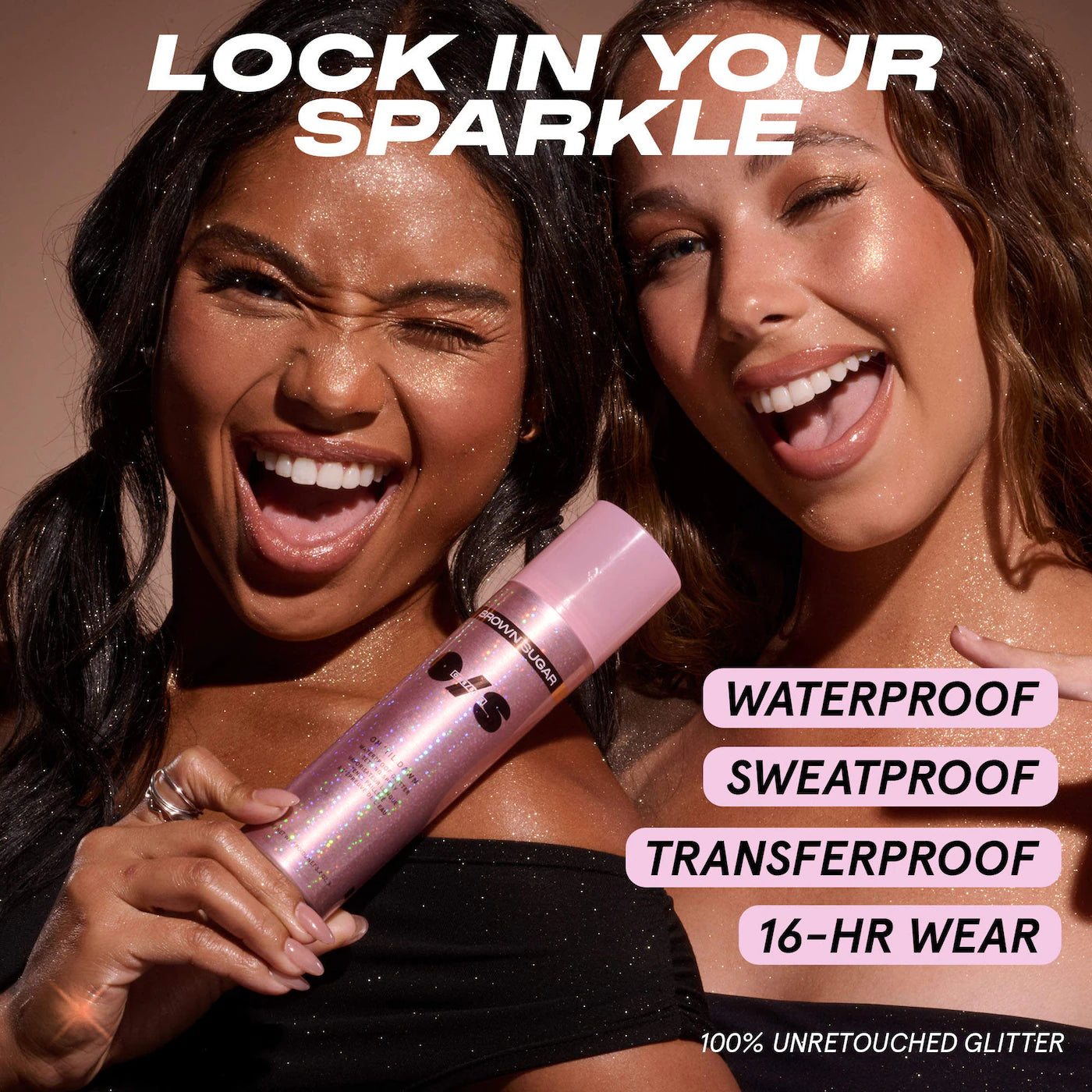 ONE/SIZE On 'Til Dawn Waterproof Glitter Setting Spray - Brown Sugar