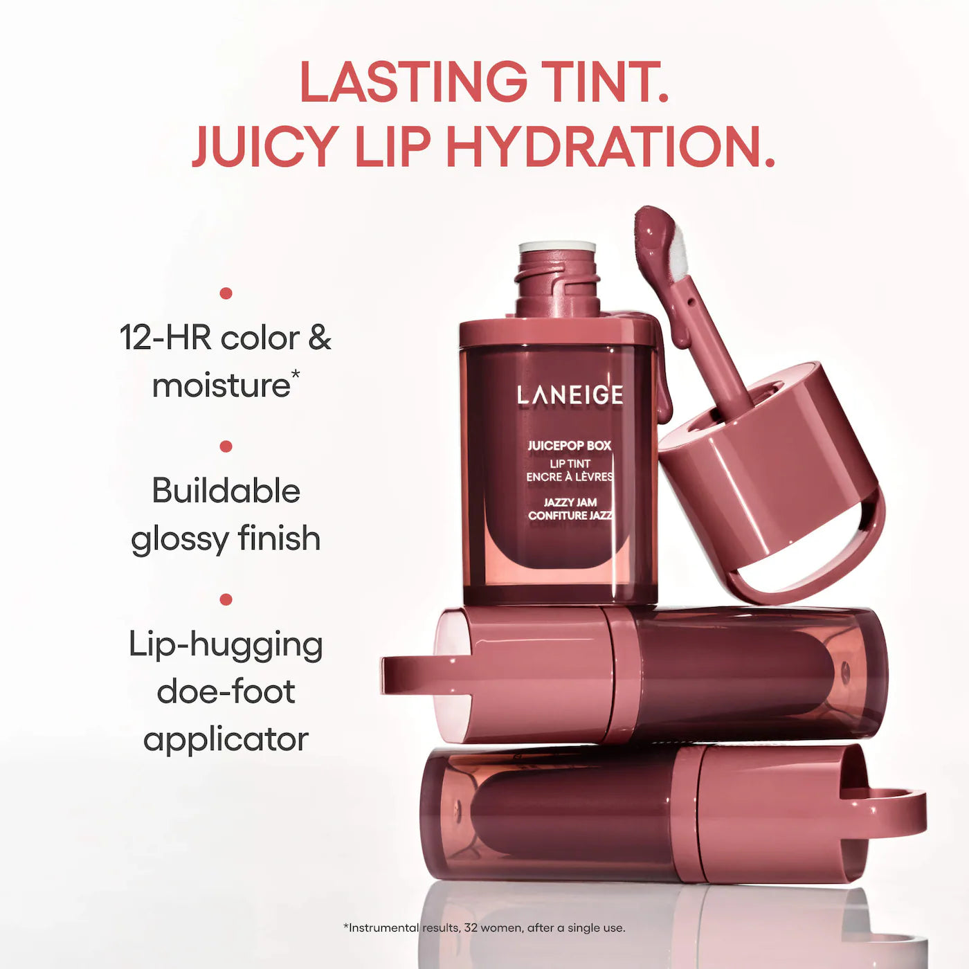 LANEIGE JuicePop Box Lip Oil Stain 12HR Hydrating Tint