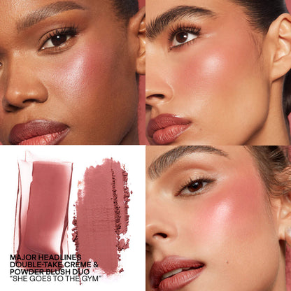 PATRICK TA Mini Major Headlines Double-Take Crème & Powder Blush Duo