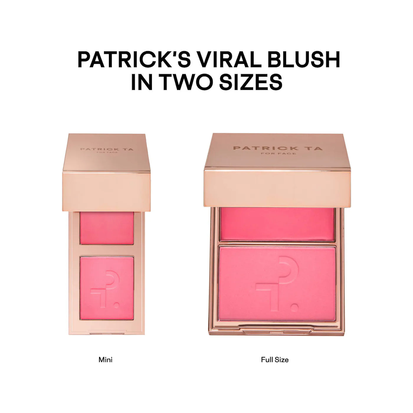 PATRICK TA Mini Major Headlines Double-Take Crème & Powder Blush Duo