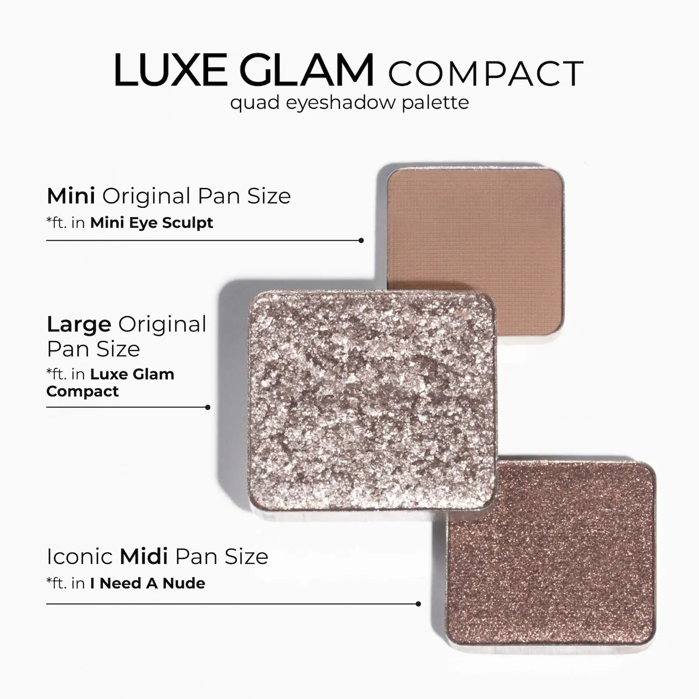 NATASHA DENONA Luxe Glam Compact Quad Eyeshadow Palette