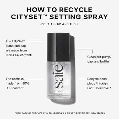 Saie Mini CitySet™ Ultra-Fine Mist Setting Spray