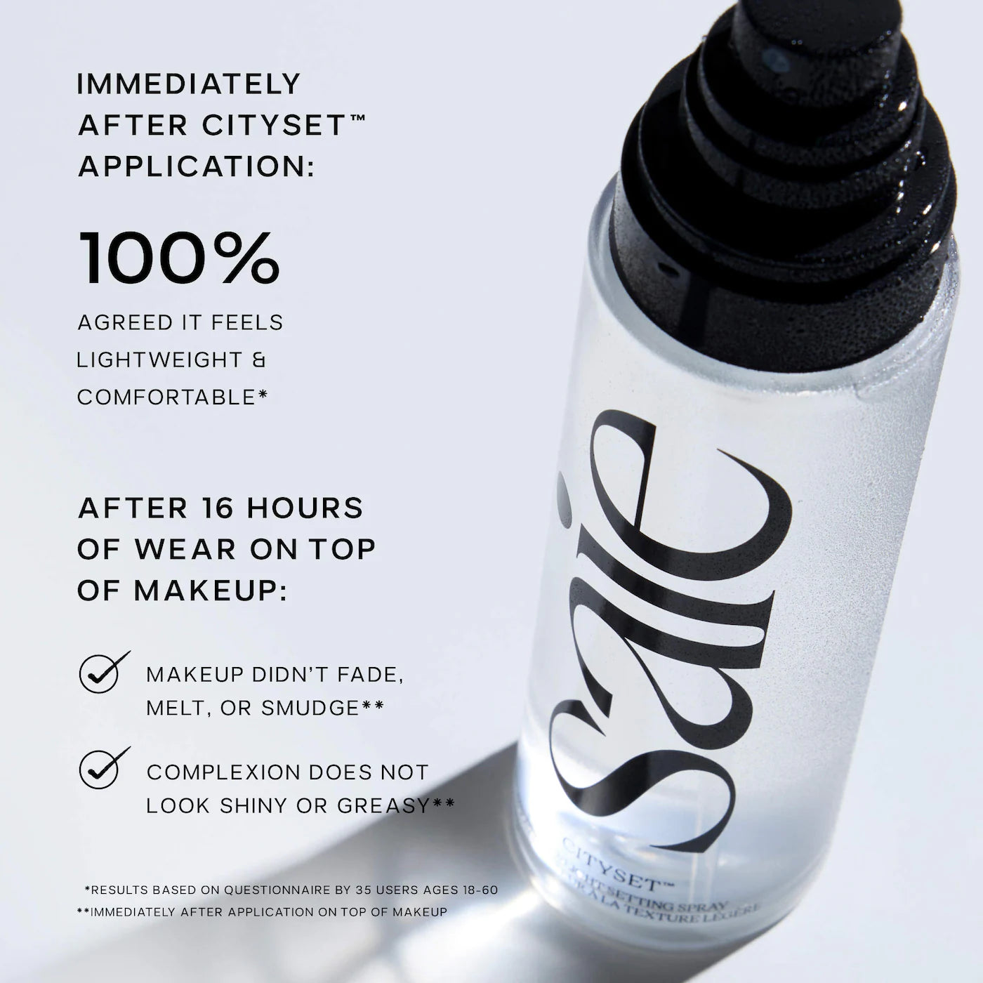 Saie Mini CitySet™ Ultra-Fine Mist Setting Spray