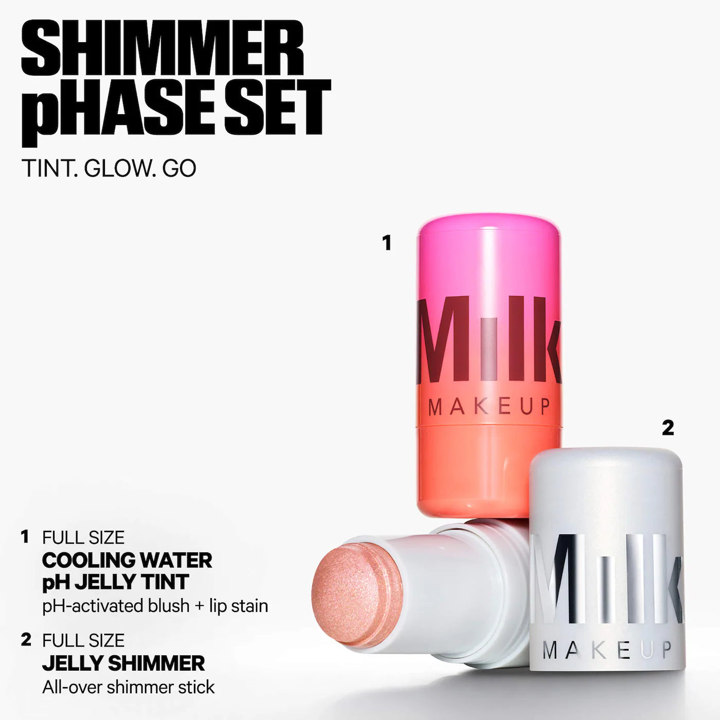 MILK Shimmer pHase Cooling Water Jelly Tint + Highlight Set
