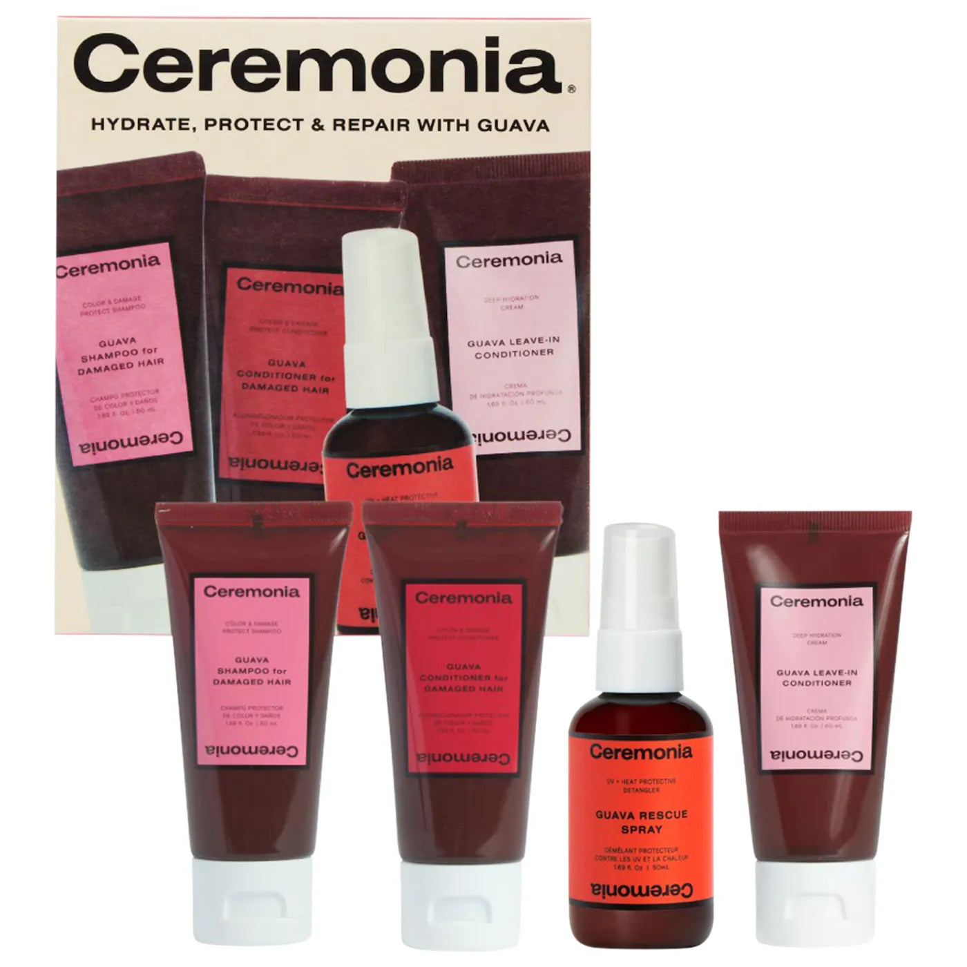Ceremonia Guava Travel Kit