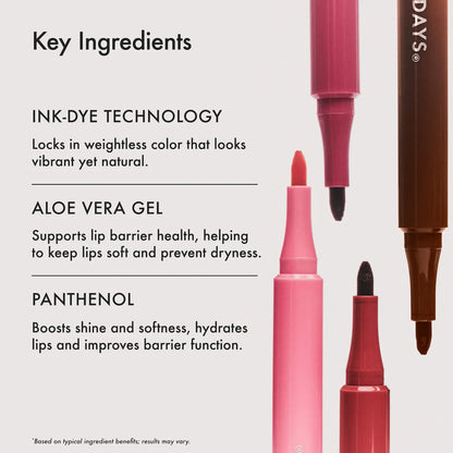 Summer Fridays Flushed Lip Stain 12HR Transfer-Proof Lip Tint