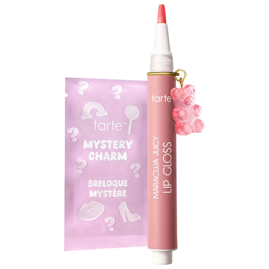 tarte maracuja juicy lip plumping peptide gloss with charm