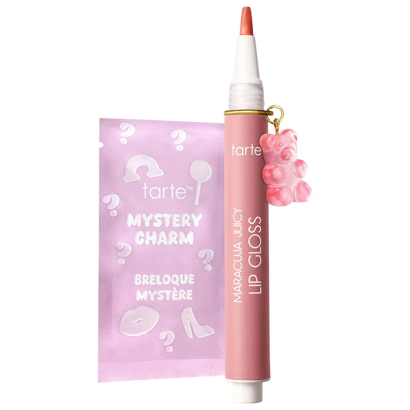 tarte maracuja juicy lip plumping peptide gloss with charm