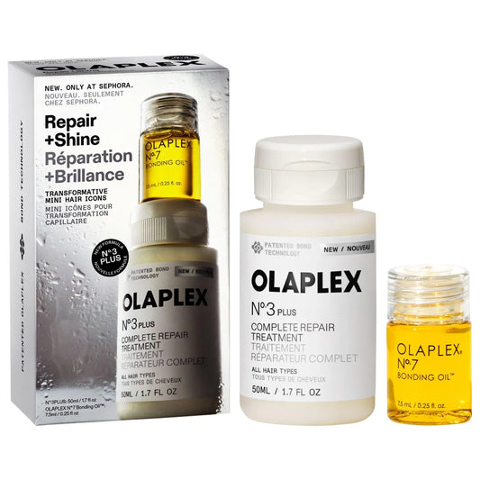 Olaplex Mini No.3PLUS Bond Repair Treatment and No.7 Hair Oil Set