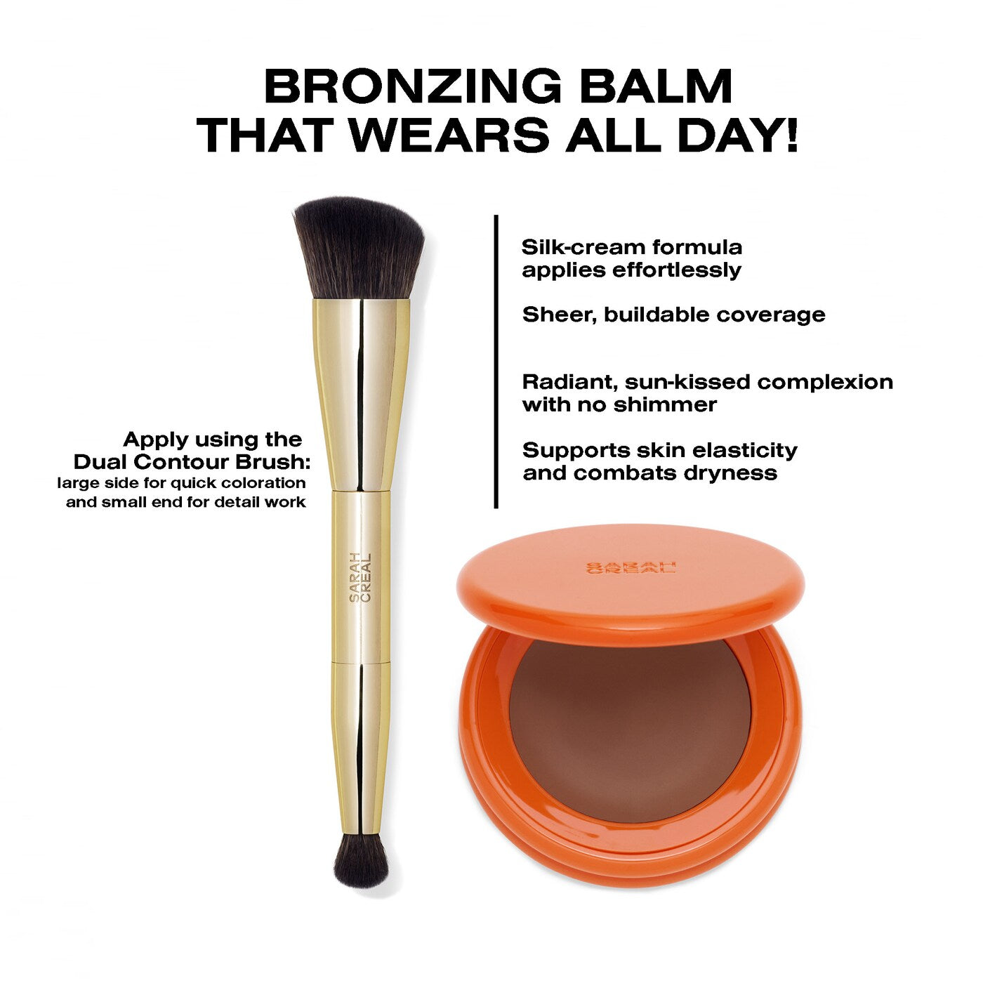 Sarah Creal Just Like Paradise 12H Peptide Sculpting Cream Bronzer