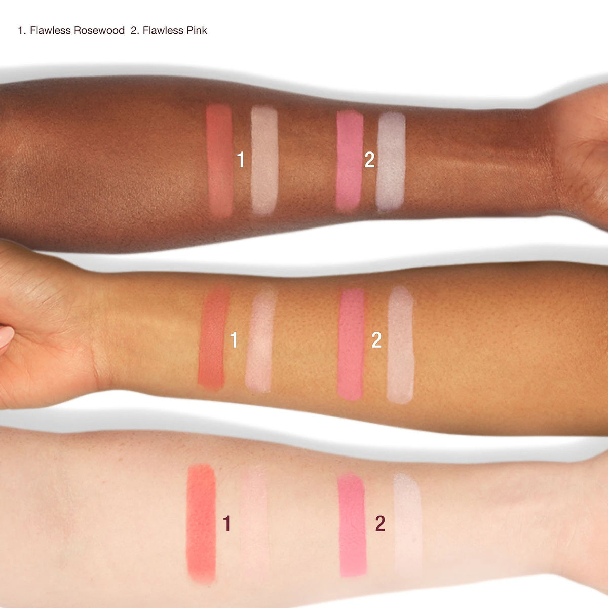 Charlotte Tilbury Pillow Talk Beauty Soulmates Airbrush Flawless Finish Brightening and Blush Powder Palette