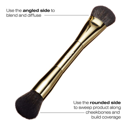 Sarah Creal Dual Blush and Blur Precision Brush for Blushing and Lifting