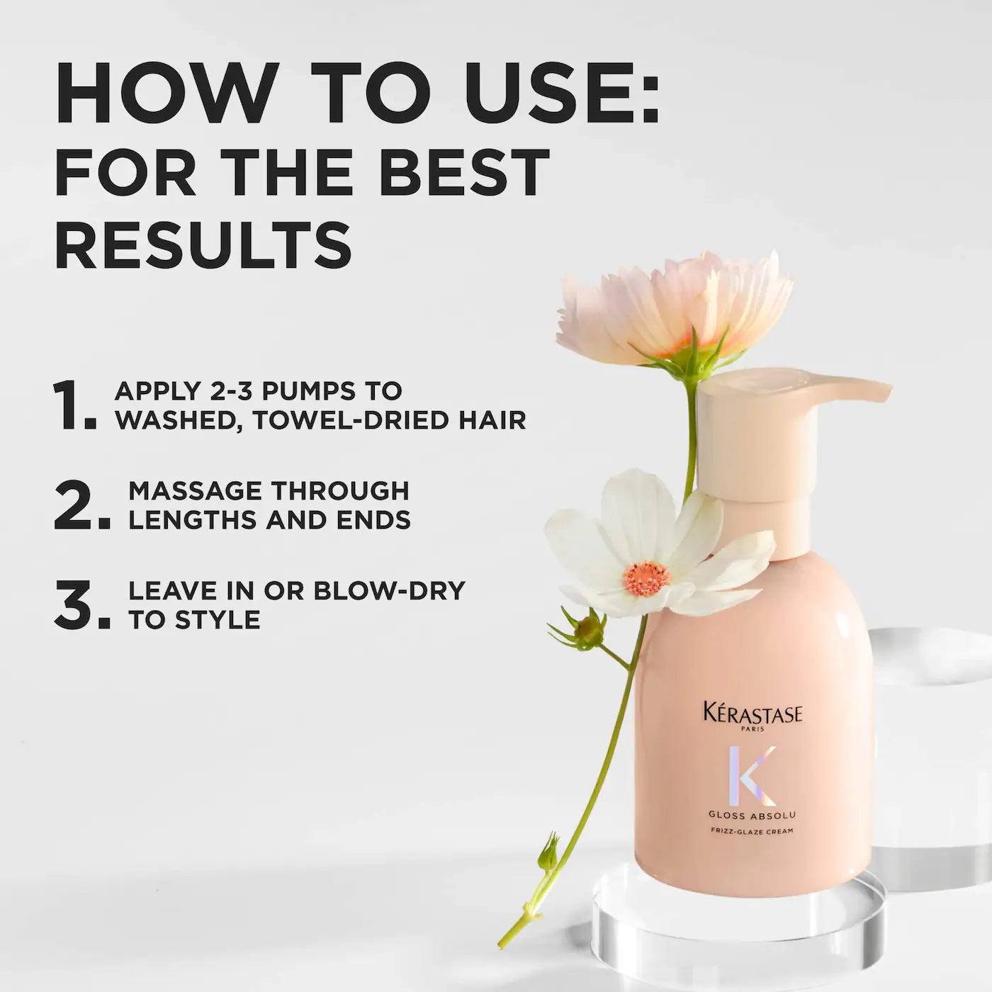 Kérastase Gloss Absolu High-Shine Anti-Frizz Glaze Styling Cream