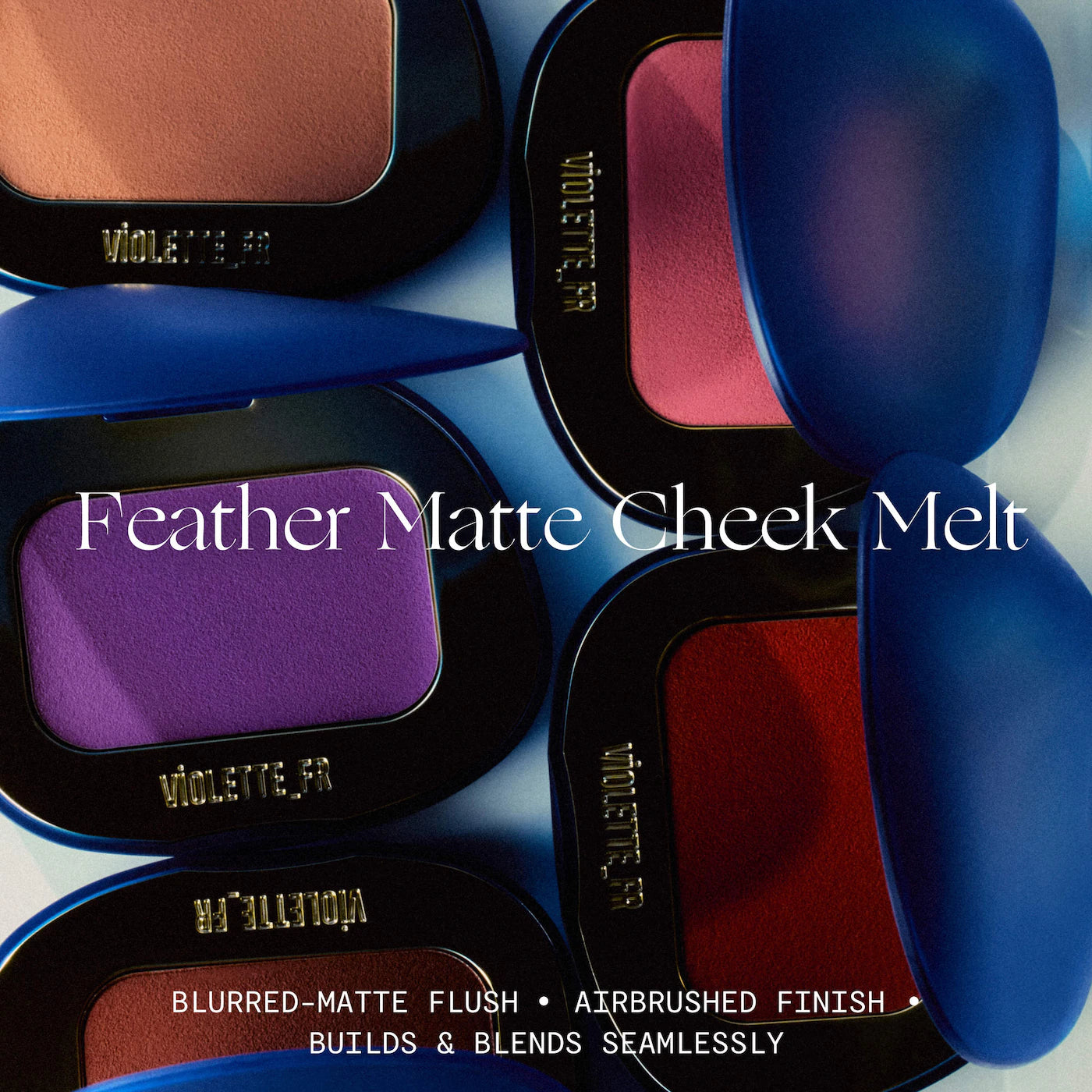 VIOLETTE_FR PLUME BLUSH Feather Matte Cream-to-Powder Cheek Melt