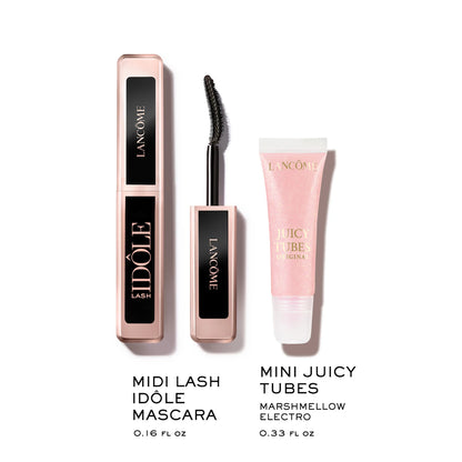 Lancôme Mini Juicy Tubes Lip Gloss and Travel Size Lash Idôle Mascara Duo