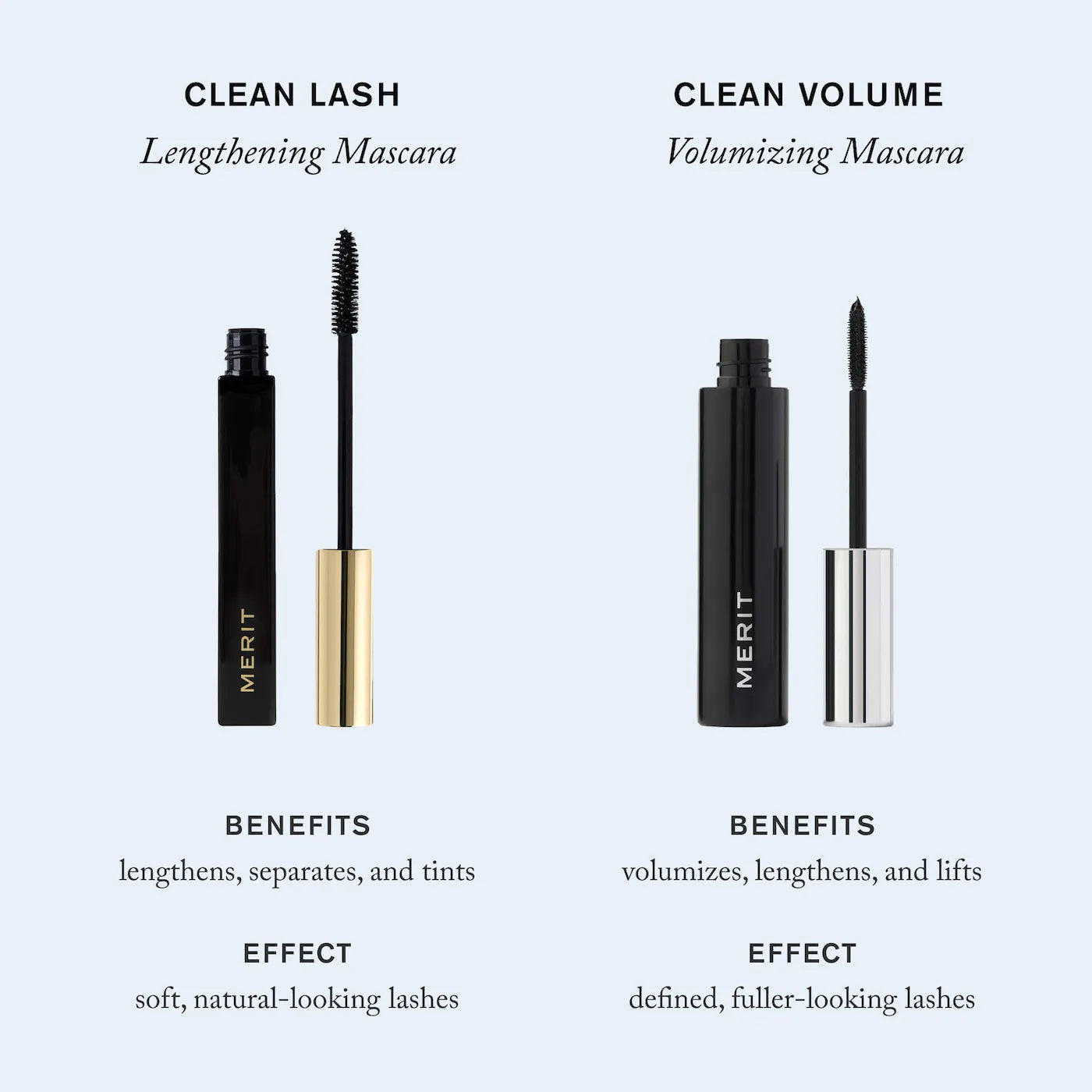 MERIT Clean Lash Lengthening Tubing Mascara
