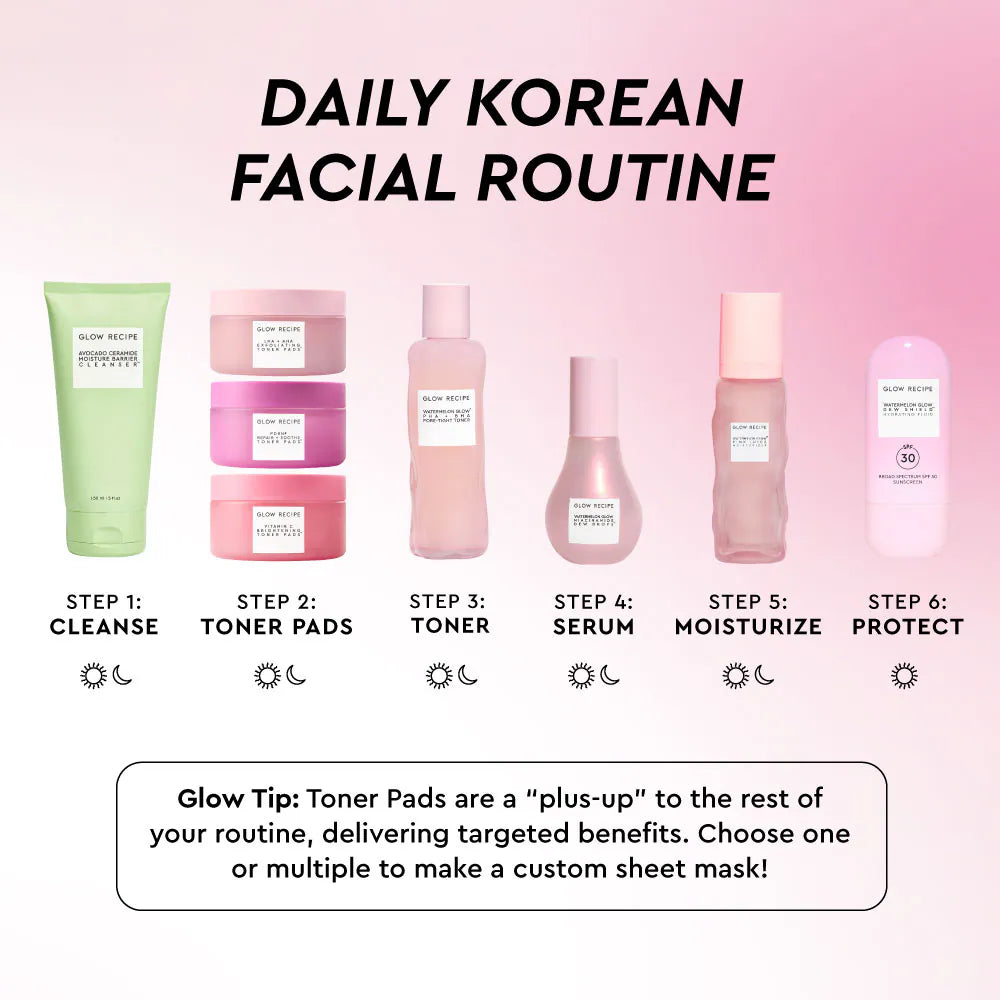Glow Recipe Korean Toner Pad Skin Care Kit