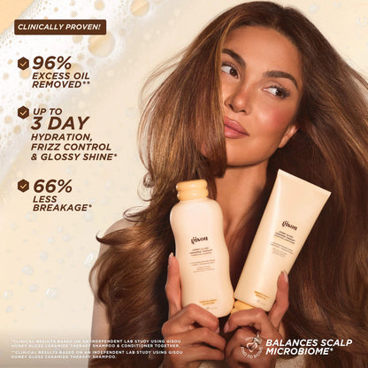 Gisou Honey Gloss Ceramide Therapy Hydrating Shampoo & Conditioner Duo