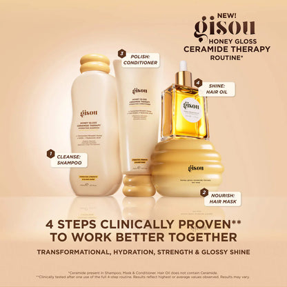 Gisou Honey Gloss Ceramide Therapy Hydrating Shampoo & Conditioner Duo