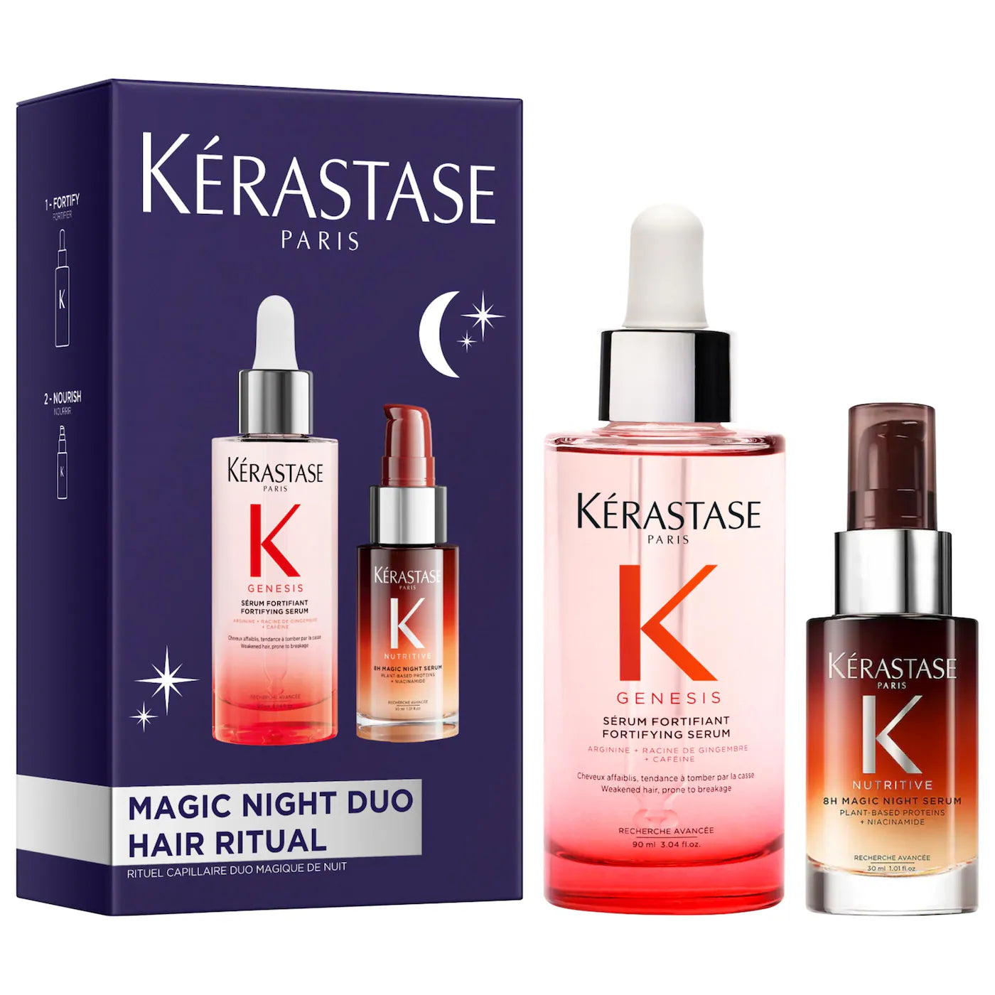 Kérastase Genesis Serum & Mini 8H Magic Night Serum Hair Gift Set