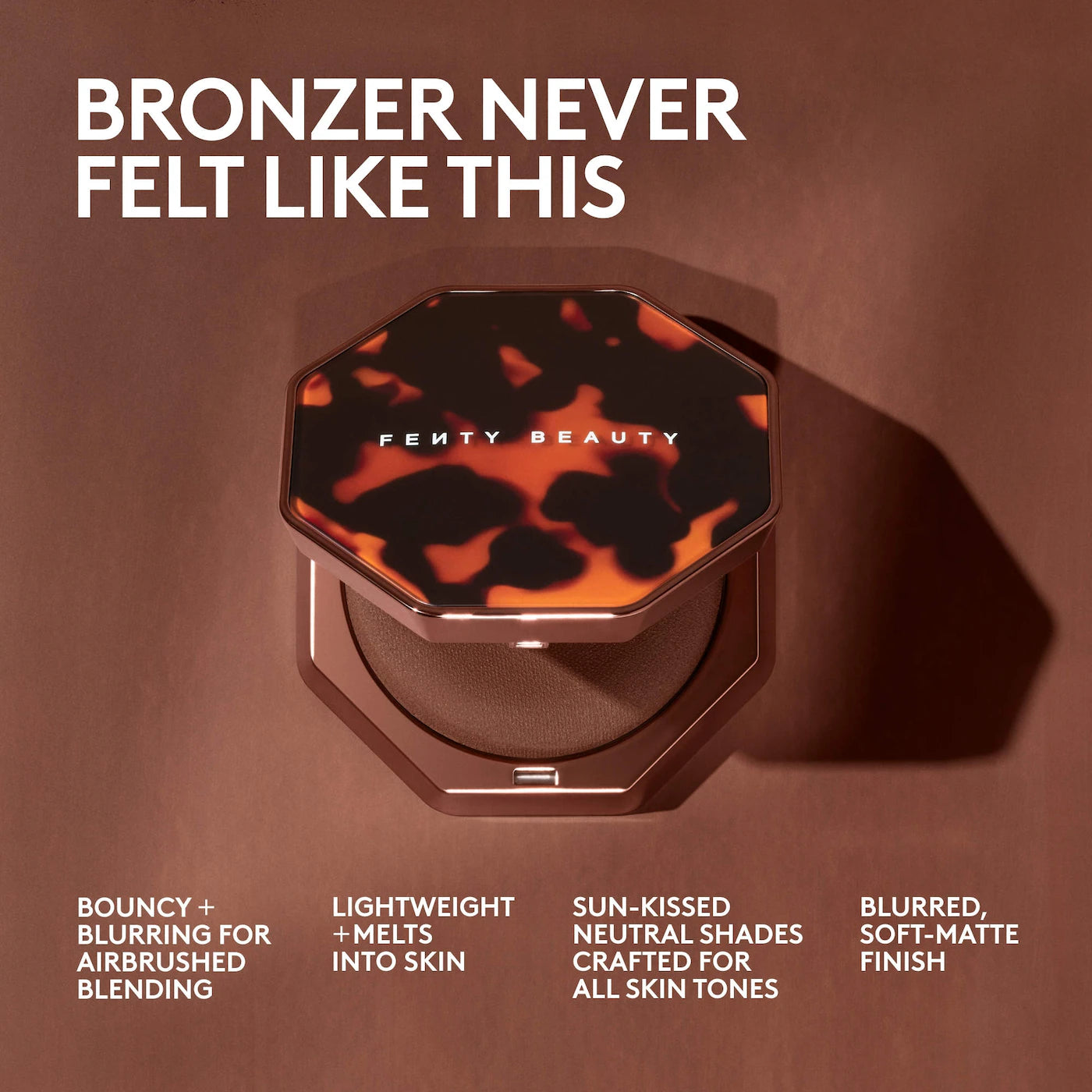 Fenty Beauty Sun Stalk'r Soufflé Pressed Mousse Blurring Cream Bronzer