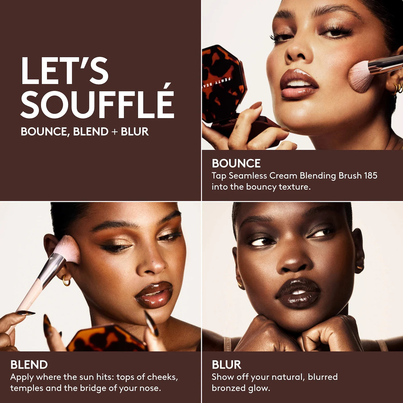 Fenty Beauty Sun Stalk'r Soufflé Pressed Mousse Blurring Cream Bronzer