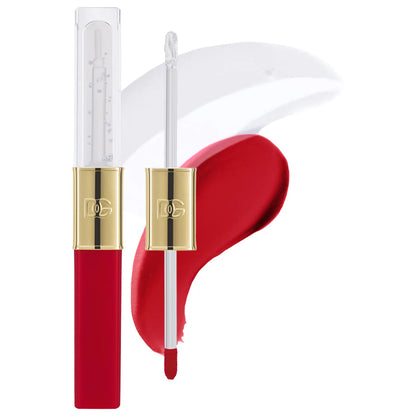Dolce&Gabbana Make It Double! Dual-ended Longwear Blurred Matte Lip Tint & Gloss