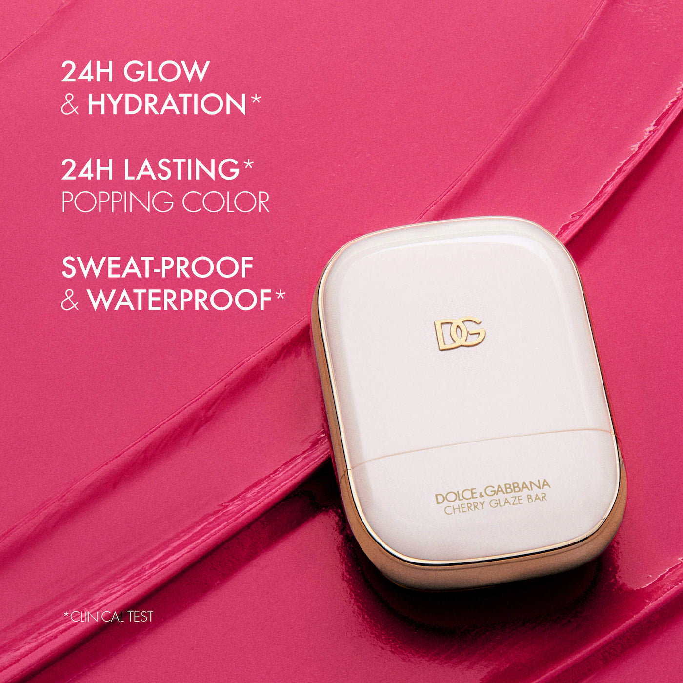 Dolce&Gabbana Cherry Glaze Bar 24H Lasting Glow & Waterproof Cream Blush Stick