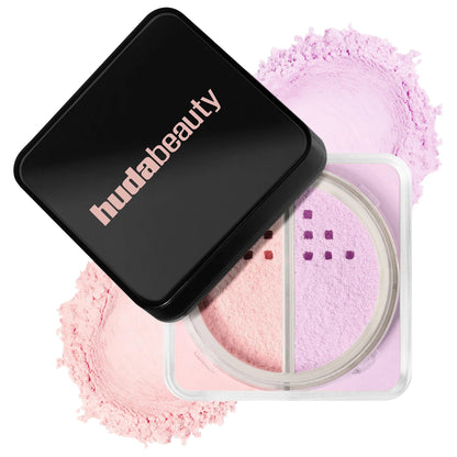 HUDA BEAUTY Easy Bake Loose Powder Brightening + Correcting Duo
