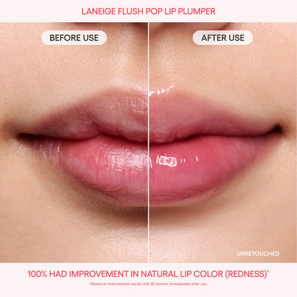 LANEIGE Flush Pop Plumping Peptide Lip Gloss Treatment