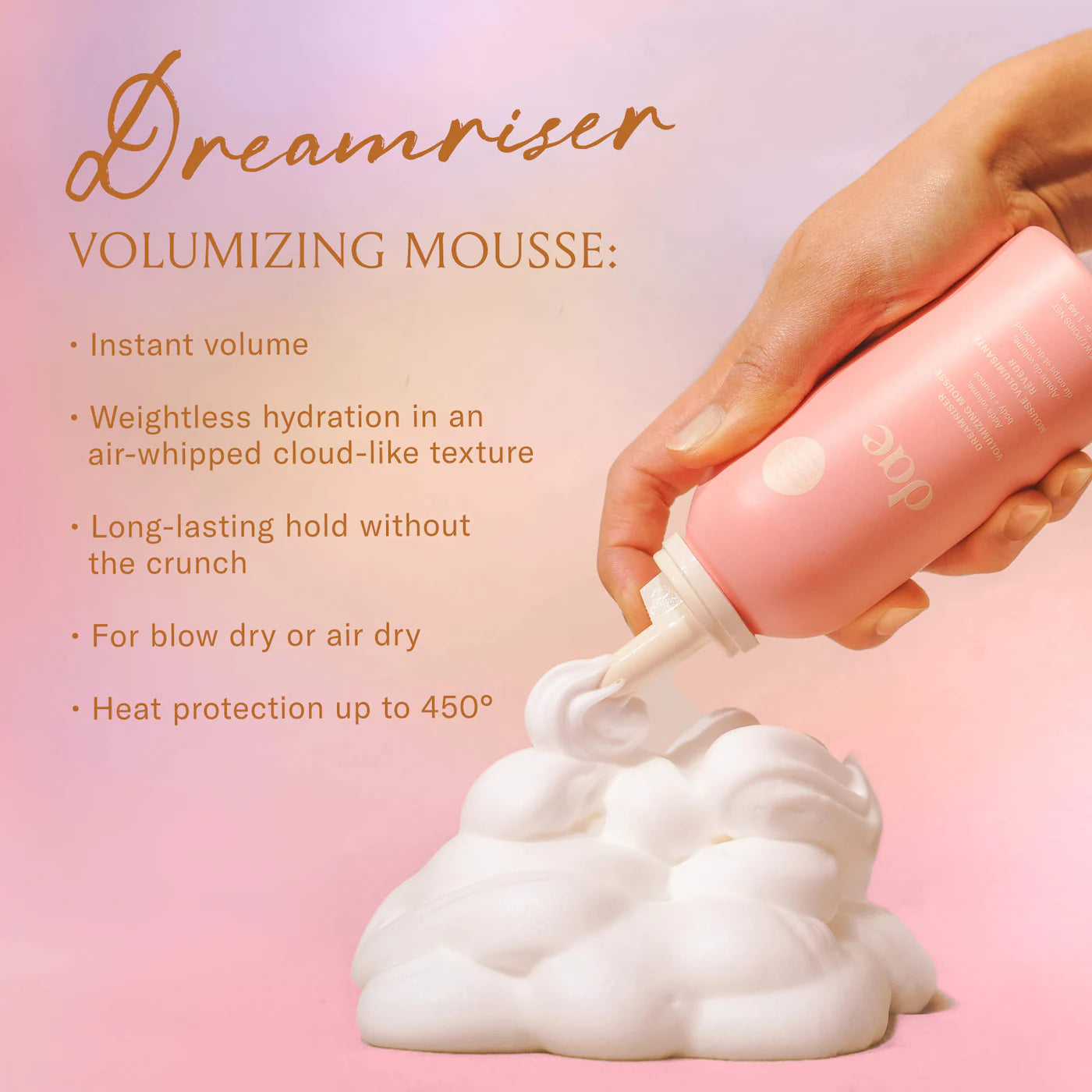 dae Dreamriser Volumizing + Hydrating Hair Mousse