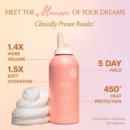dae Dreamriser Volumizing + Hydrating Hair Mousse