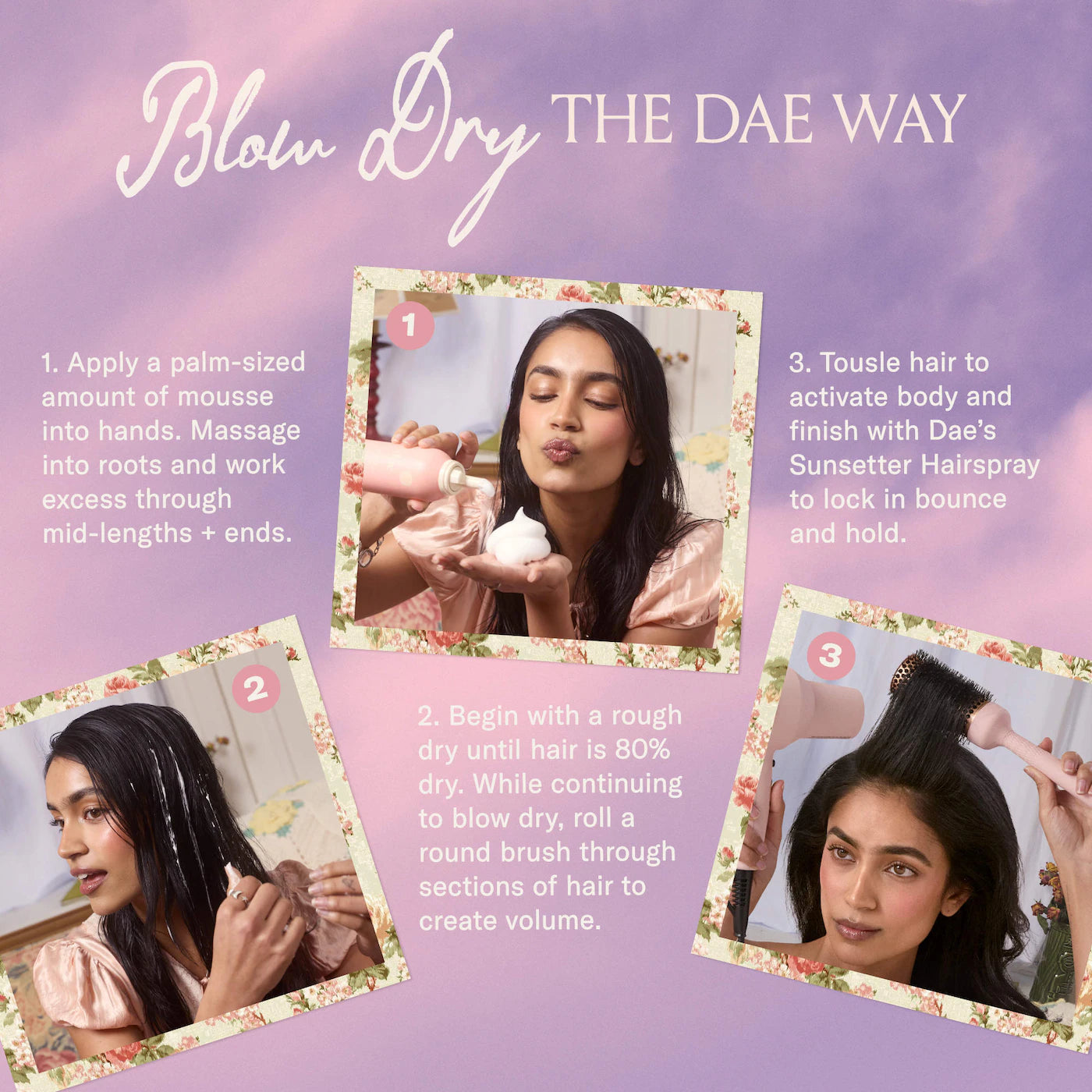 dae Dreamriser Volumizing + Hydrating Hair Mousse