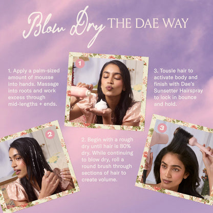 dae Dreamriser Volumizing + Hydrating Hair Mousse